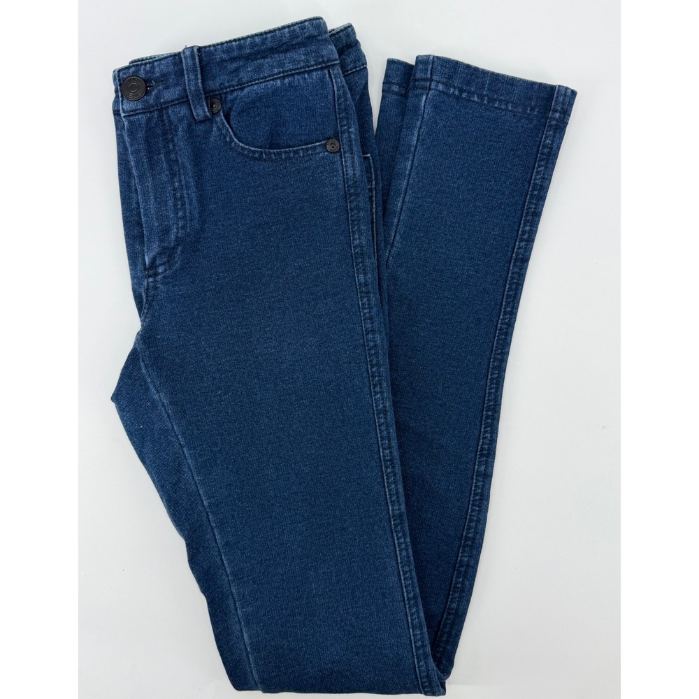 Vince Womens Dark Wash Skinny Jeans Stretch Denim Blue Size 0 Mid Rise Casual